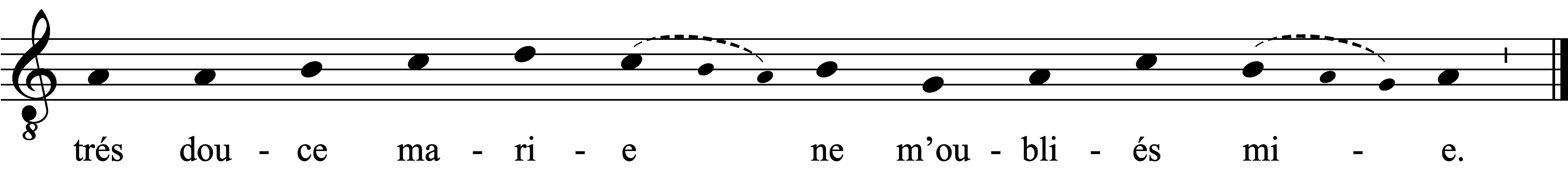 Refrain musical notation